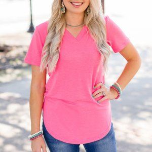 VENTI BASIC TOP * NEON PINK